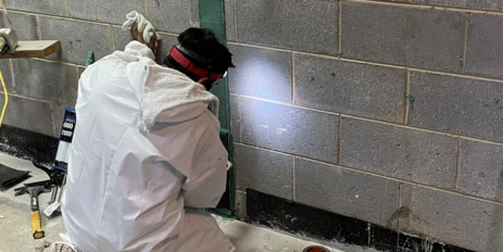 Carbon Fiber Basement Wall Repair | Cracking Walls In Basement Richmond | Kefficient